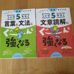 くもん 小学生 5年生 学習参考書 2冊セット