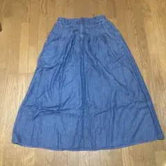 グリーンレーベルリラクシング　デニムロングスカート