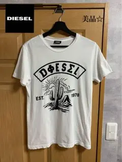 ディーゼル DIESEL Ｔシャツ 半袖 サボテン フロントプリント