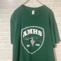 AMHSロゴ Tシャツ Mサイズ ダークグリーン