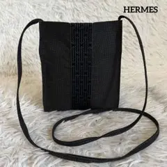 極美品✨エルメス エールライン ショルダーバッグ グレー 斜め掛け ポシェット