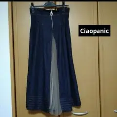[Ciaopanic]デニムロングスカート デニムスカート チャオパニック