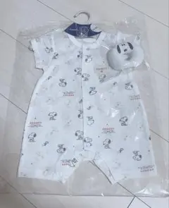 【新品未使用】PEANUTS スヌーピーロンパース 60cm