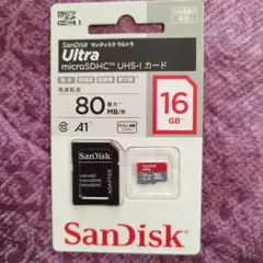 SanDisk Ultra microSDHC 16GBカード