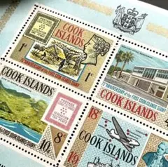 外国切手 未使用 ヴィンテージ COOK ISLANDS 切手シート 古切手