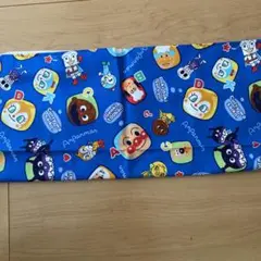 アンパンマン布地　青　オックス