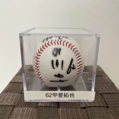 甲斐拓也 直筆サイン入り野球ボール　ケース付き　ソフトバンク時代
