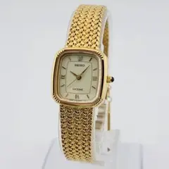 3575【美品　希少品　新品電池】SEIKO　EXCELINE　腕時計　ゴールド