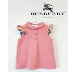 ♡美品♡バーバリー　BURBERRY ポロシャツ　タンクトップ　ピンク　チェック