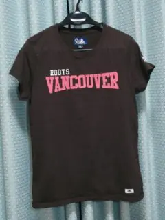 ルーツ ROOTS　茶系　ロゴTシャツ Mサイズ　カナダ