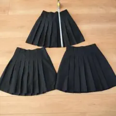 コルザ プリーツスカート 黒 セット