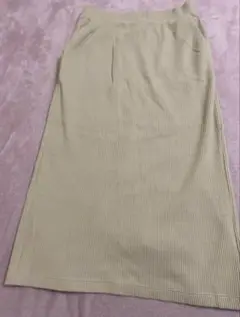 UNIQLO リブタイトスカート　ベージュ