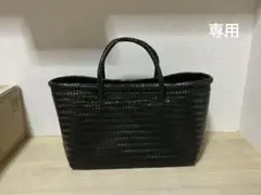 AKOMEYA TOKYO ブラック かごバッグ