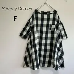 ヤミーグライムス、Yummy Grimes 、カットソー、チュニック、チェック柄