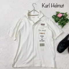 カールヘルム Karl Helmut ポロシャツ ロゴ 刺繍 ワッペン M