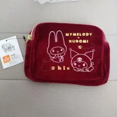 マイメロディ & クロミ ポーチ (ベルベット)