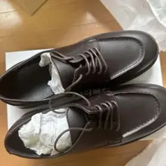 未使用　Dcollection スプリットレザーUチップシューズ　ダークブラウン