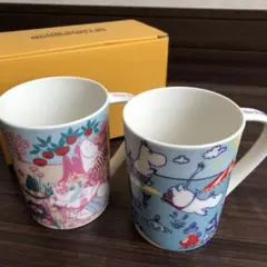 【新品、未使用】ムーミンマグカップ2個セットフォーシーズン 《春.夏》