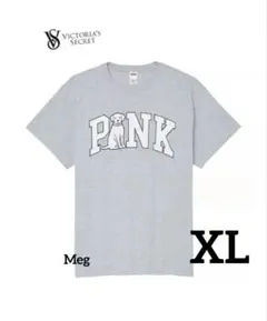 Victoria's Secret PINK Grey Dog TシャツXL