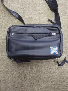 YOSHIDA LUGGAGE LABEL ブラックショルダーバッグ