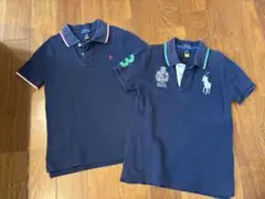 POLO ネイビー ポロシャツ 2枚セット