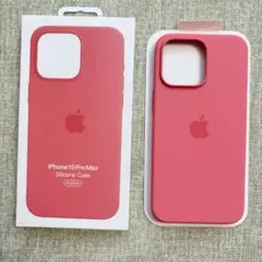 新品未使用· iPhone 15 ProMax シリコンケース グアバ