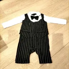 タキシード　ロンパース　80