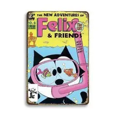 新品 Felix the Cat フィリックス ザ キャット ブリキ看板コミック