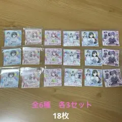 バンドリ ステッカー ファミマコラボ 全6種×3 計18枚セット