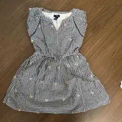 GapKids ギンガムチェック 半袖ワンピース 120
