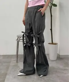 フロントリボンフレアパンツ　sedacle girl