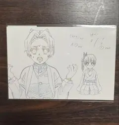 鬼滅の刃　柱展　原画　ポストカード　胡蝶しのぶ　カナヲ