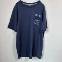 Volcom ネイビー Tシャツ ポケット付き
