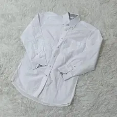 【c5518】FLIC カッターシャツ　長袖　ホワイト　メンズ