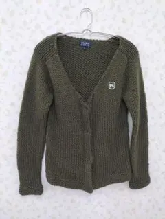 美品 PEARLY GATES カーディガン M カーキ ゴルフ ライトアウター