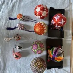 手まりセット 色とりどりのデザイン