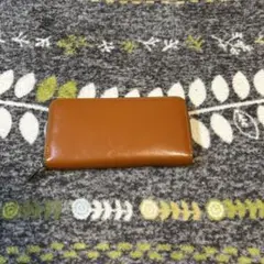 革財布　オレンジ