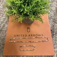 UNITED ARROWS ダイヤモンドカット　シルバーリンクチェーンセット