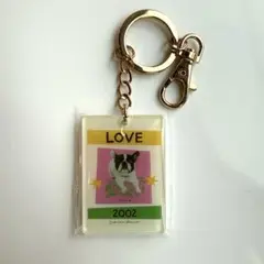 【イヴ・サンローラン展】ポップアート　キーホルダー　LOVE 2002