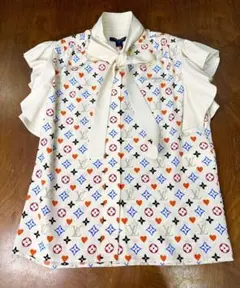 【新品未使用】LOUIS VUITTONモノグラムボウタイリボンブラウス