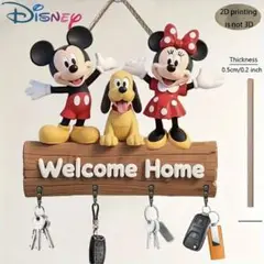 新品未使用【Disney】鍵収納　玄関　ミッキー ミニー 【ウェルカムプレート】