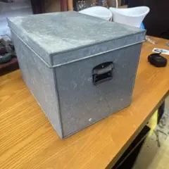 昭和レトロ　ブリキ　収納ボックス