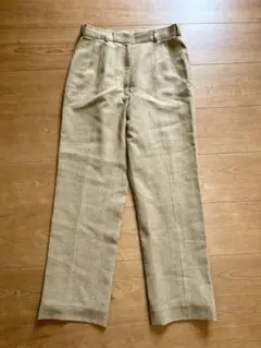 wool ウール 100% サラサラパンツ 春夏✩.*˚スラックスパンツ M