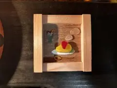 シーグラスアート　オムライス　木製フレーム付