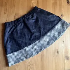 Prince 紺色チェック スコート M
