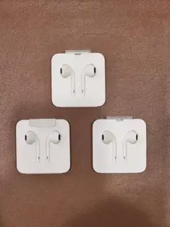 新品アップル 純正 イヤホン EarPods ライトニング コネクター3個セット