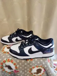 26.5cm　Nike Dunk Low ホワイト/ネイビー スニーカー