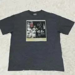 スター・ウォーズ スナップ写真柄 XL 杢グレー ムービーTシャツ