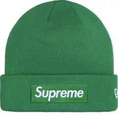 Supreme New Era Box Logo Beanie Green