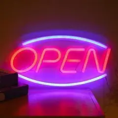 新品！ネオンサイン 看板 OPEN オープン アメリカン LED ライト